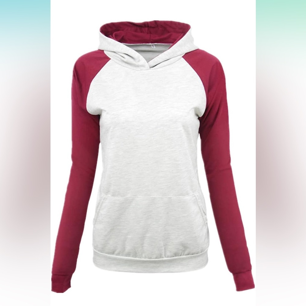 Two Toned Baseball Hoodie